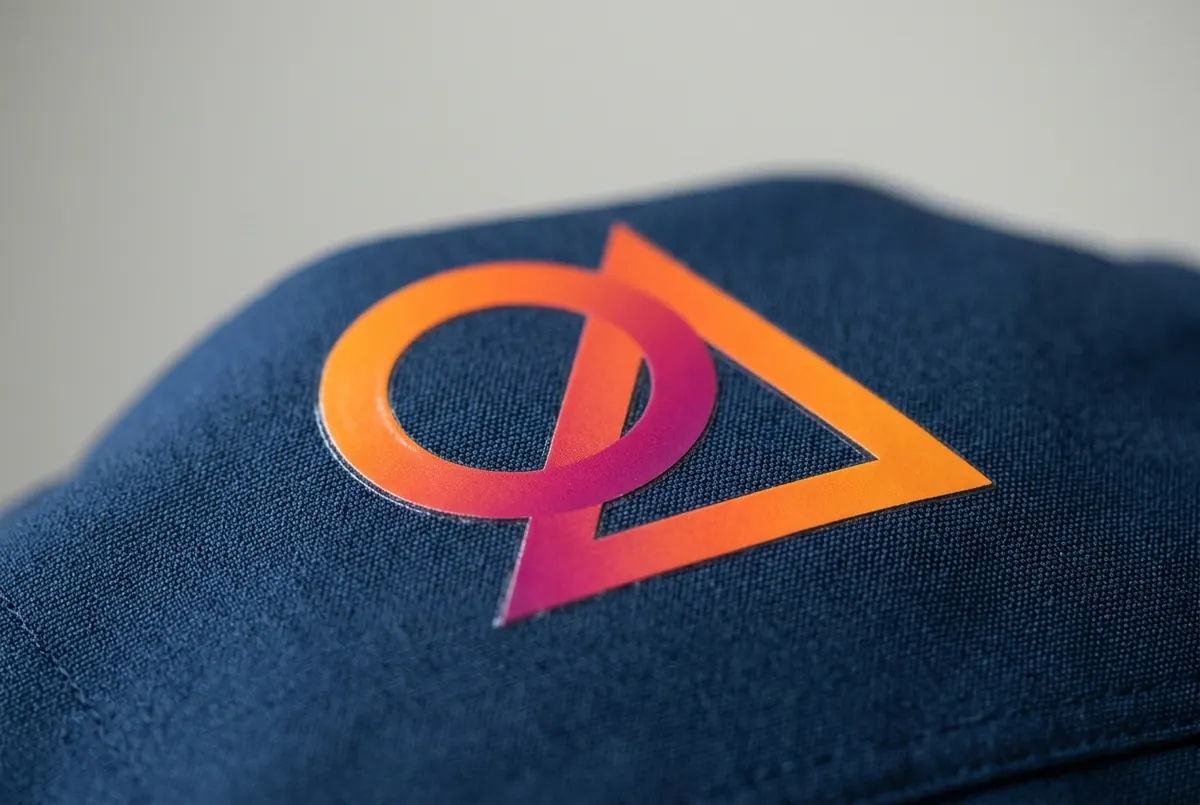 Digitālā pārnešana: parauga logo, veidots ar šo tehniku